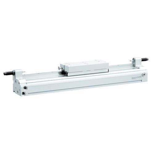 pneumatic cylinder / rodless / double-acting / stainless steel