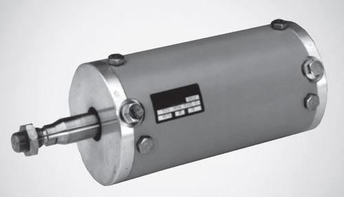 pneumatic cylinder / single-acting / membrane / steel