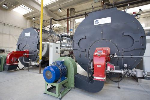 steam boiler / gas / fire tube / three-pass