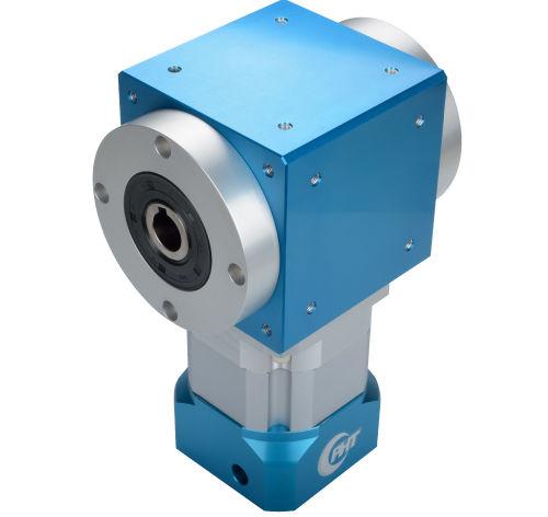 bevel gear reducer / aluminum / hollow-shaft / for servo motors