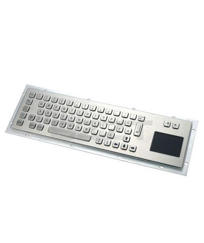 desktop keyboard / with touchpad / stainless steel / PS2