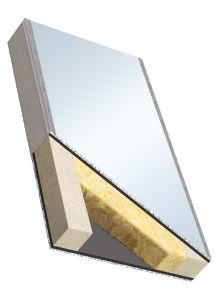 insulation panel / sandwich / aluminum / composite