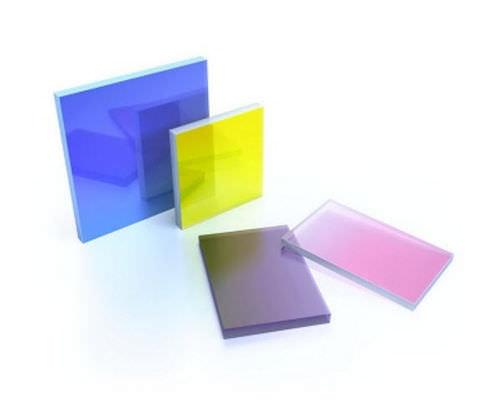 absorption optical filter / colored / glass