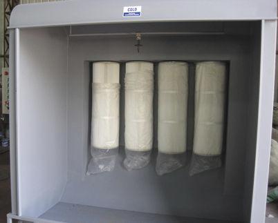 open paint booth / filter / with horizontal ventilation