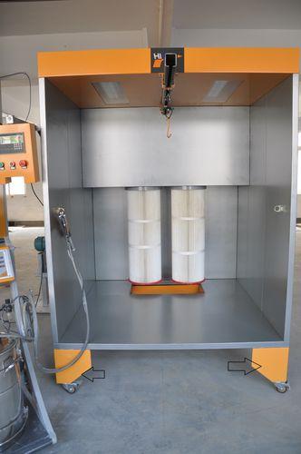 cartridge powder coating booth / manual