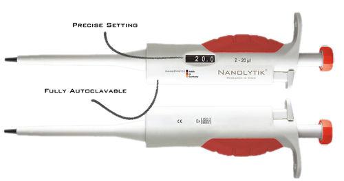 manual adjustable-volume micropipette