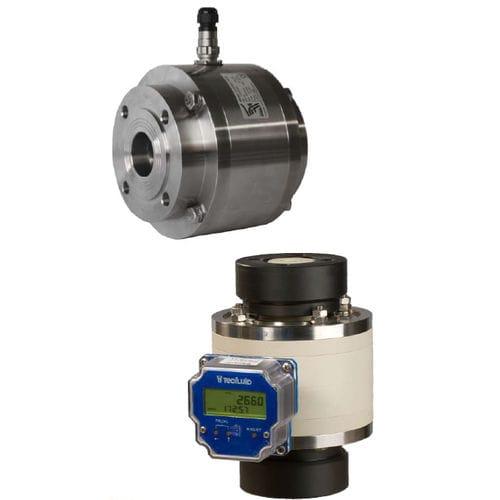 positive displacement flow meter / for high-viscosity liquids / in-line / stainless steel