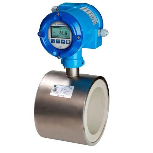 electromagnetic flow meter / metal tube / for liquids / for air