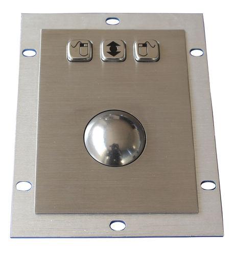 mechanical trackball / panel-mount / vandal-proof / industrial