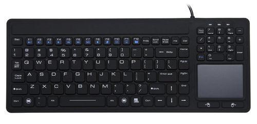 keyboard with touchpad / silicone rubber / IP68