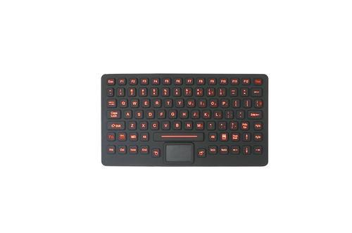 rugged keyboard / with touchpad / backlit / military