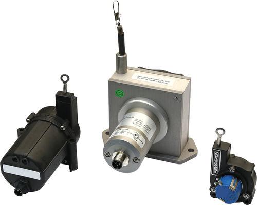 draw-wire position sensor / with Fieldbus interface / digital / analog