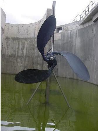 wastewater treatment agitator / propeller / horizontal