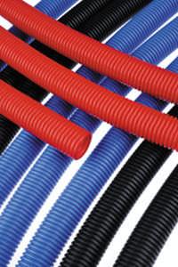 thermoplastic hose / for cement / corrugated