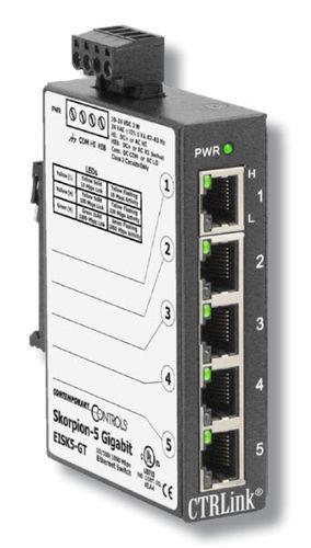 unmanaged network switch / industrial / 5 ports / compact