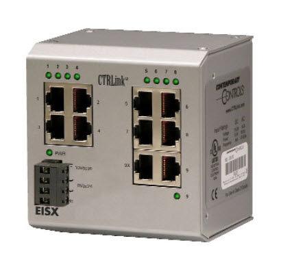 unmanaged network switch / industrial / fiber optic / 10 ports