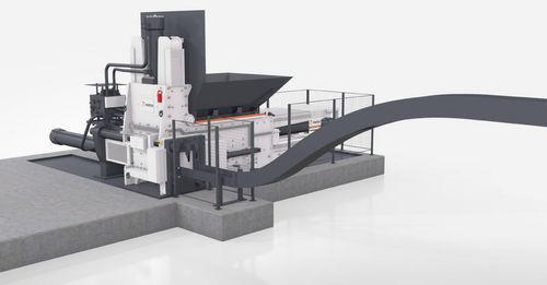 horizontal baling press / top-loading / channel / compact