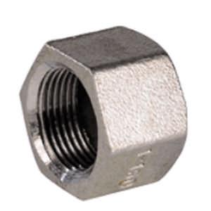 hexagonal plug / female / threaded / stainless steel