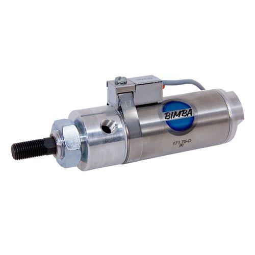 pneumatic cylinder / piston / double-acting / position-sensing