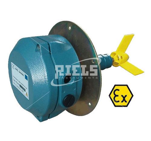 rotary paddle level switch / for solids / flange / stainless steel