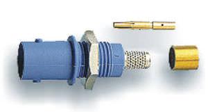 BNC connector / circular / male / fully-insulated