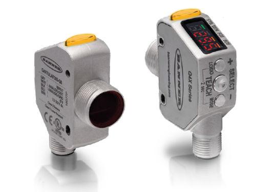 laser distance sensor / rugged / stainless steel / for pharmaceutical industry