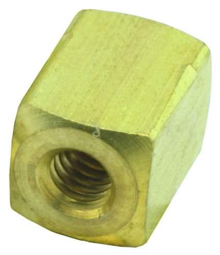 threaded fitting / straight / brass