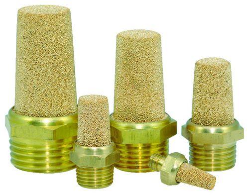 discharge silencer / for valves / bronze