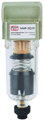 compressed air filter / automatic / pressure / particulate