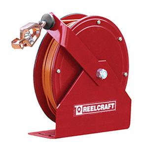 grounding reel / spring / retractable / with mounting bracket