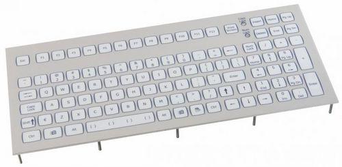 panel-mount keyboard / 102-keys / short-travel / silicone