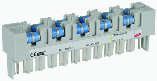 type 1 surge arrester / type 3 / DIN rail / for data and telecommunication lines