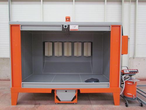 manual powder coating booth