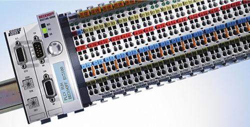 on-board PLC / DIN rail / fieldbus / modular
