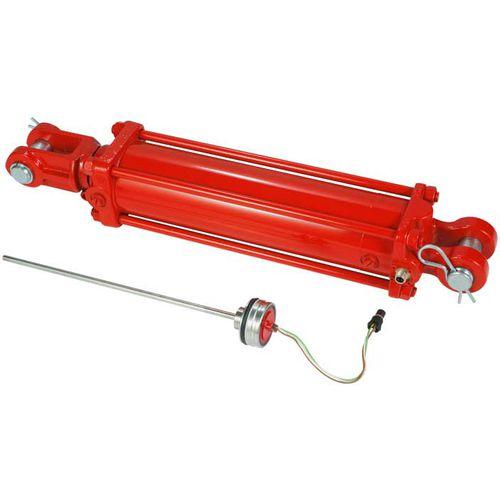 hydraulic cylinder / double-acting / position-sensing / tie-rod