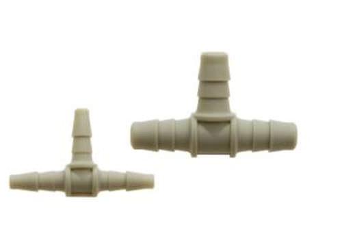 splined fitting / T / polypropylene / nylon