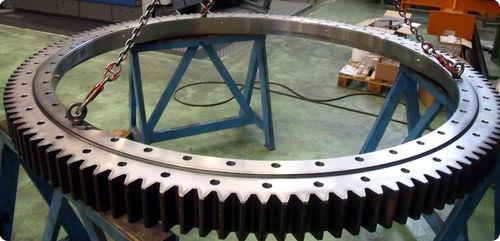 external-toothed slewing ring / combined ball/roller / single-row