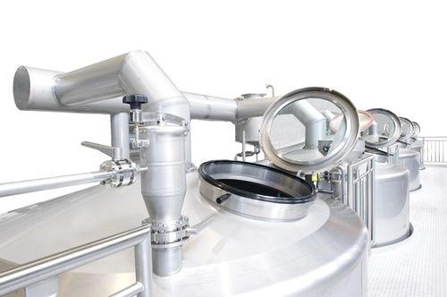 the food and beverage industry tank / process / with agitator