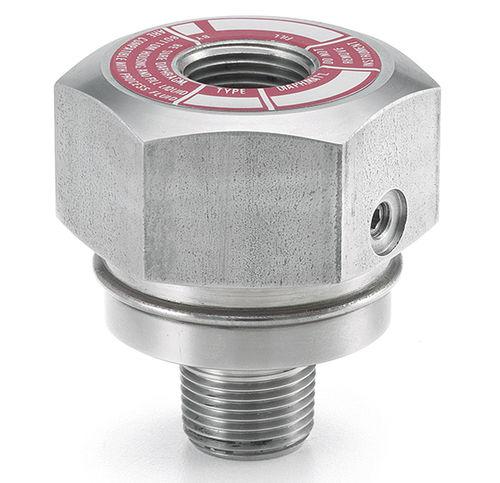 diaphragm seal with threaded connection / for pressure gauges / chemical process / petrochemical