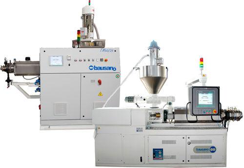 pipe extrusion line / for PVC / for medical packaging