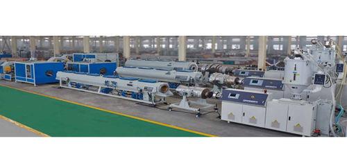 pipe extrusion line / for HDPE / for PP / for gas pipes