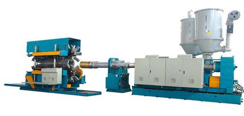 pipe extrusion line / for PVC / for HDPE / for PP