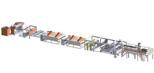 flat-film extrusion line / with water cooling