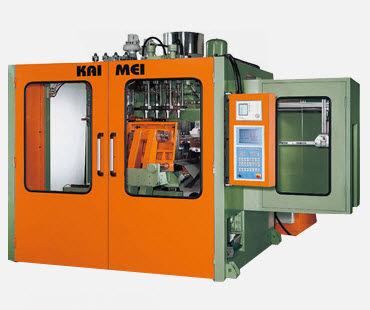 hollow plastic part blow molding machine / linear