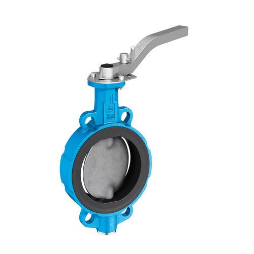 butterfly valve / lever / for potable water / wafer