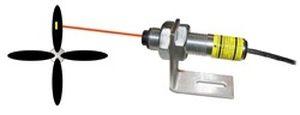 laser rotational speed sensor / blade-counting / threaded