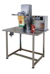 sachet impulse sealer / semi-automatic / vertical