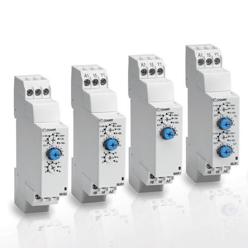 electronic time relay / DIN rail / adjustable