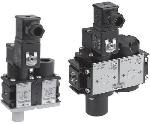 electropneumatic valve / shut-off / for chemicals / soft-start