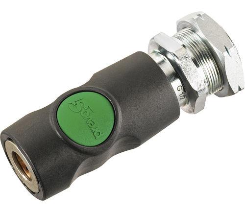 push-to-connect quick coupling / bulkhead / threaded / security